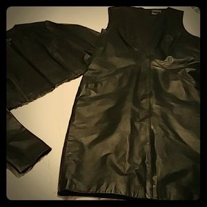 Leather dress and Jacket